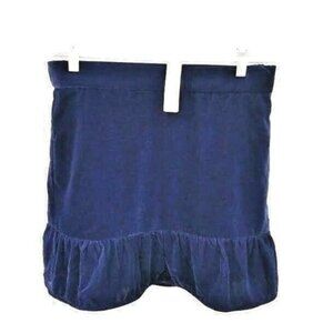 NWT J. Crew velvet peplum navy blue cute skirt